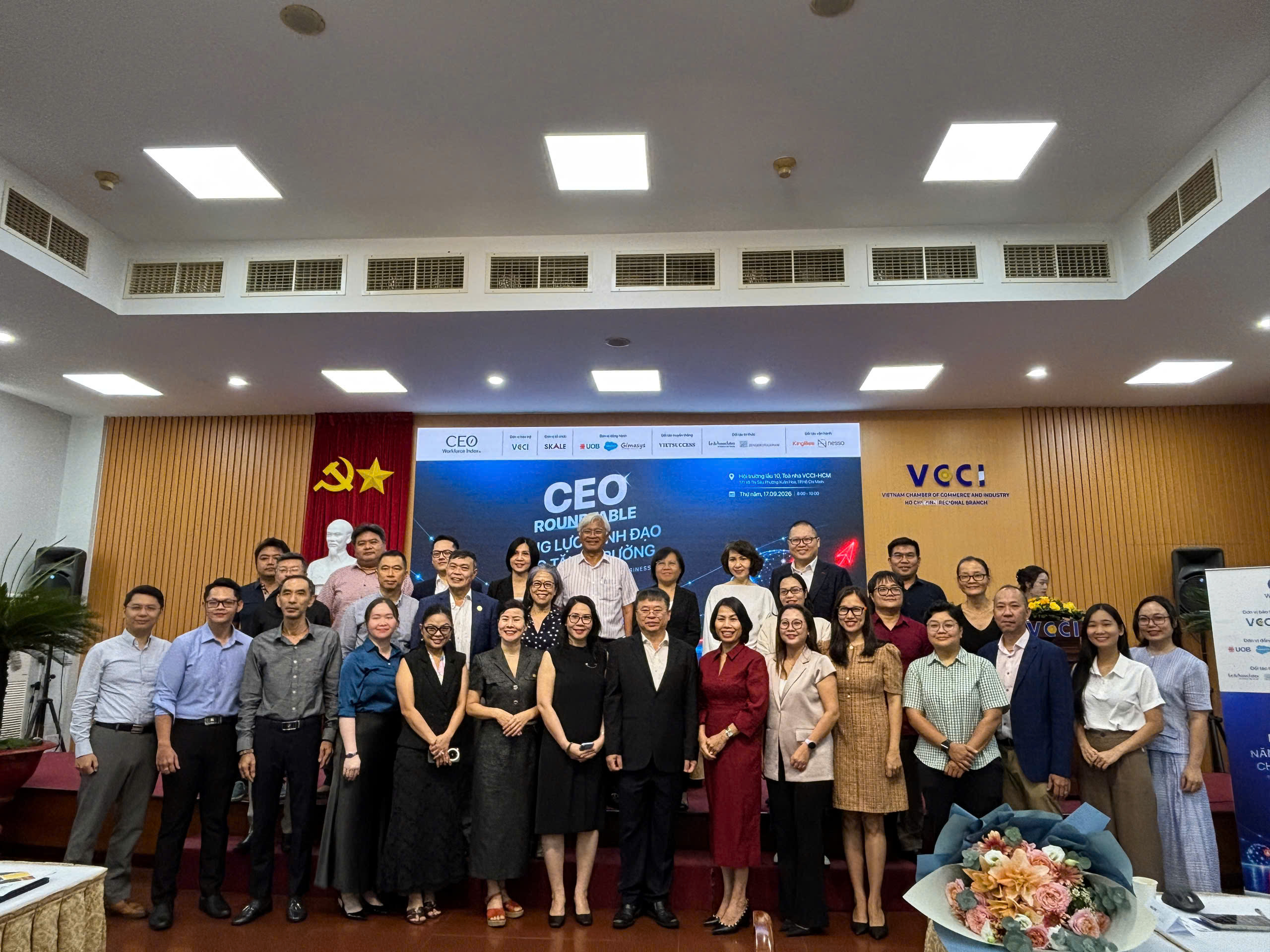 Các lãnh đạo doanh nghiệp tại sự kiện CEO Workforce Index Q3 - 2026